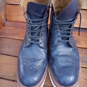 Grenson boots. Navy blue size  9 1/2